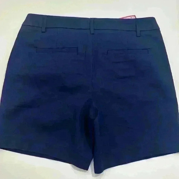 NWT Lilly Pulitzer Sz 8 Shara Mid Rise Stretch Short in True Navy Item# 9A - Picture 6 of 6